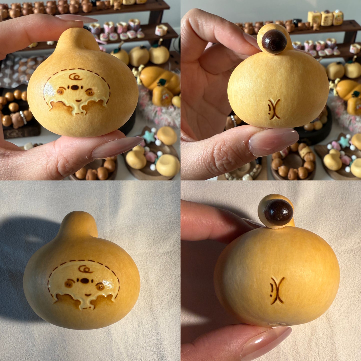 Irregular Handcrafted Gourd | Naturally Shaped Wenwan Art | Anfufu Handmade