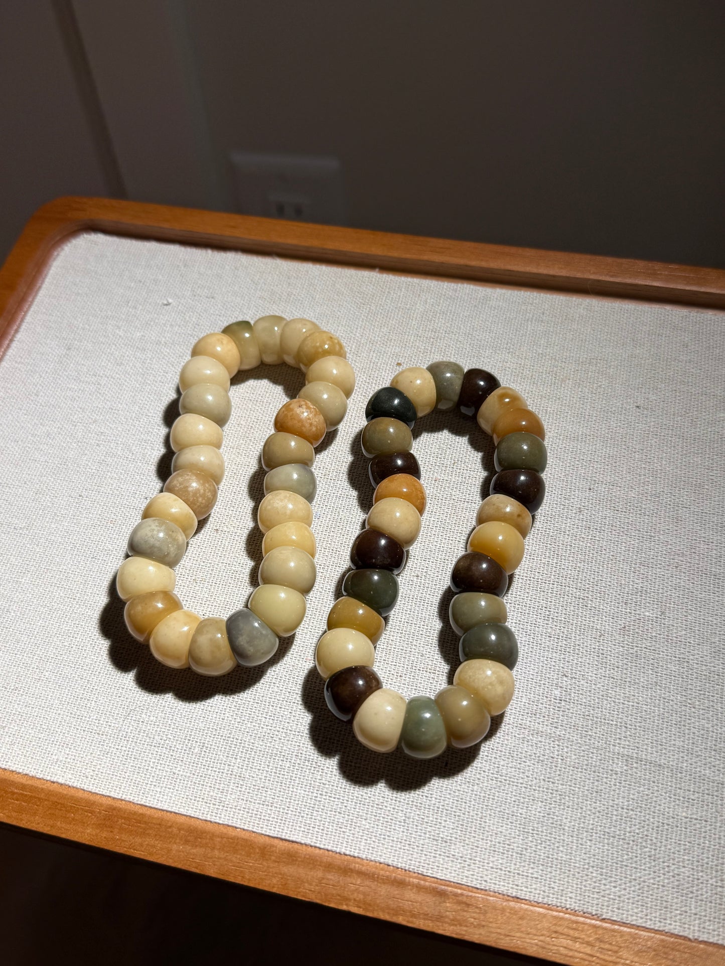 ๐ธ Bodhi Tangle โ Calm Duo (Natural Fidget Bracelet, Machine Water-Polished)