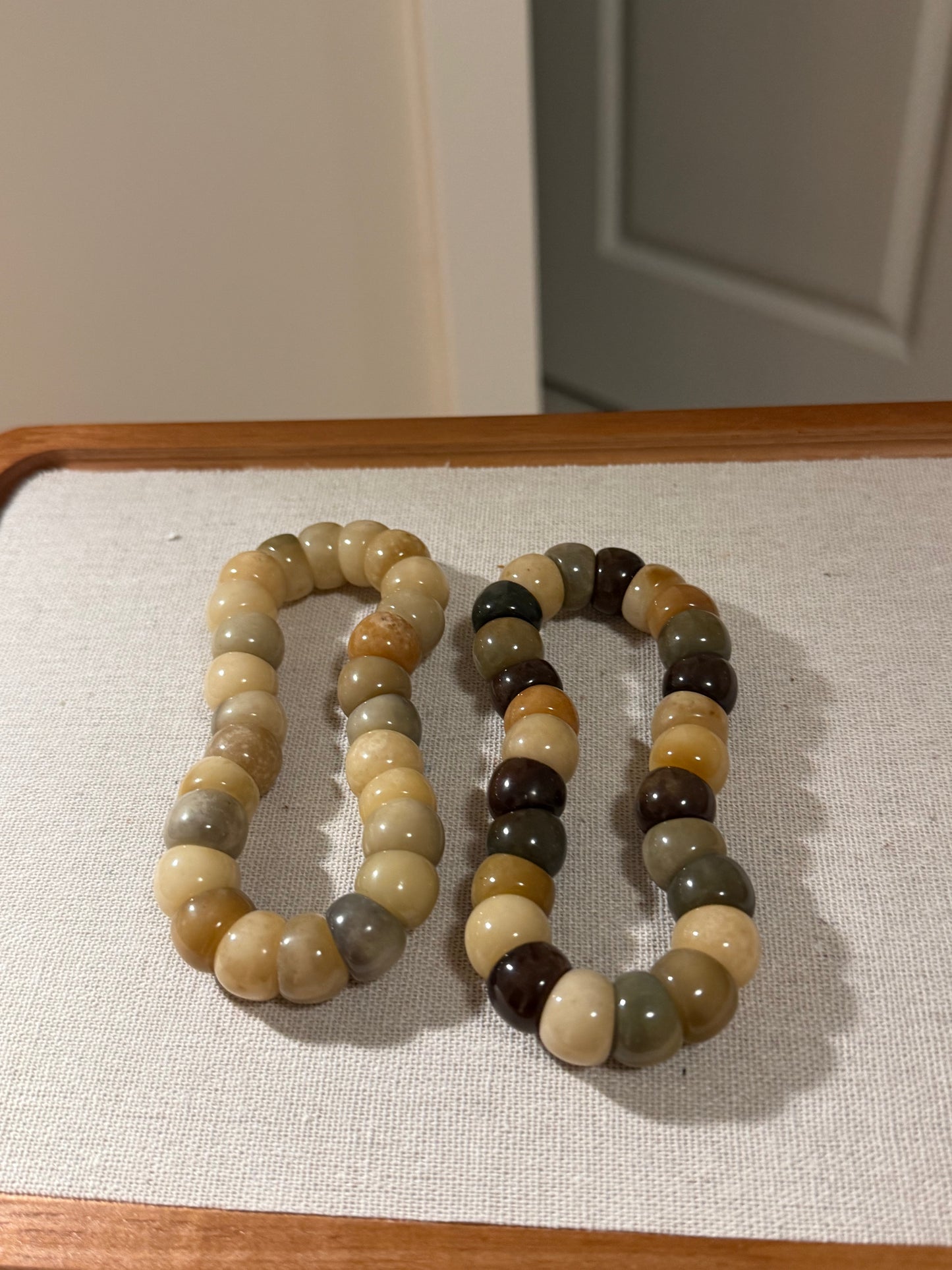 ๐ธ Bodhi Tangle โ Calm Duo (Natural Fidget Bracelet, Machine Water-Polished)