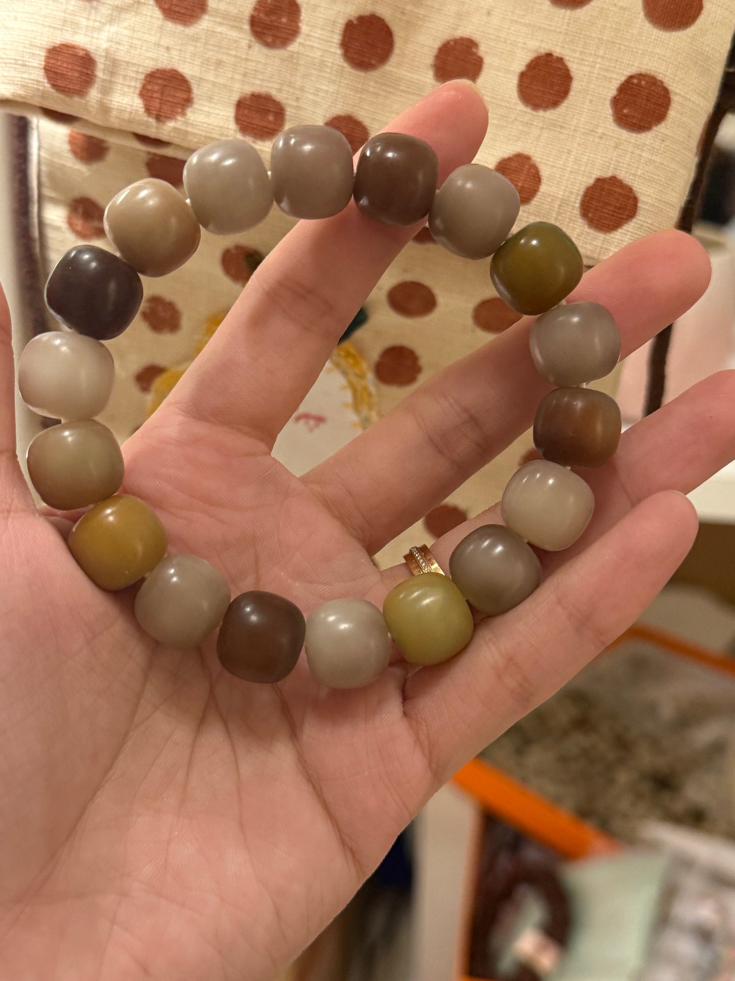 高级干磨菩提手链 | Premium Dry-Polished Bodhi Bracelet