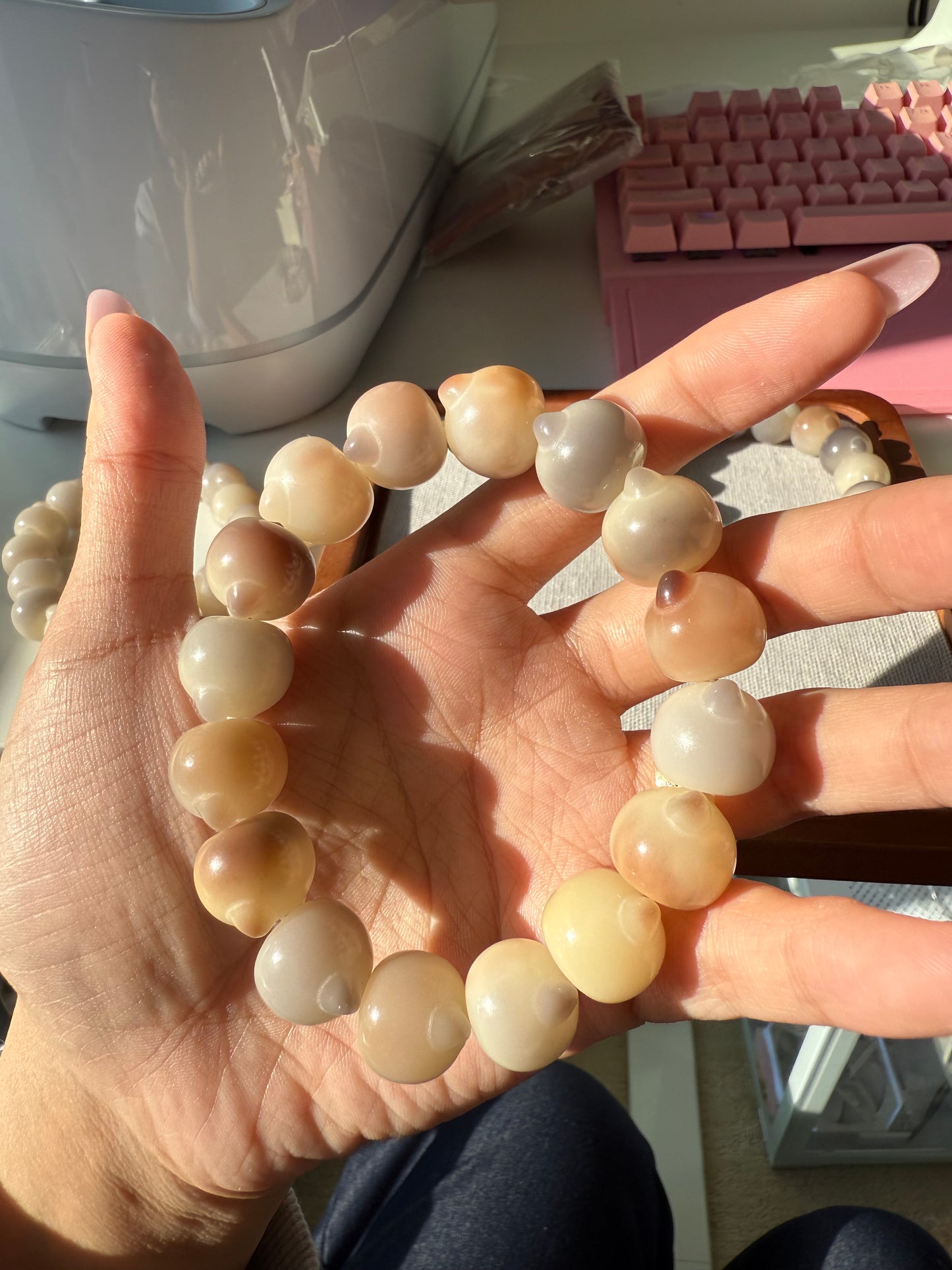 菩提猫猫手串 | Handmade Cat Bead Bracelet
