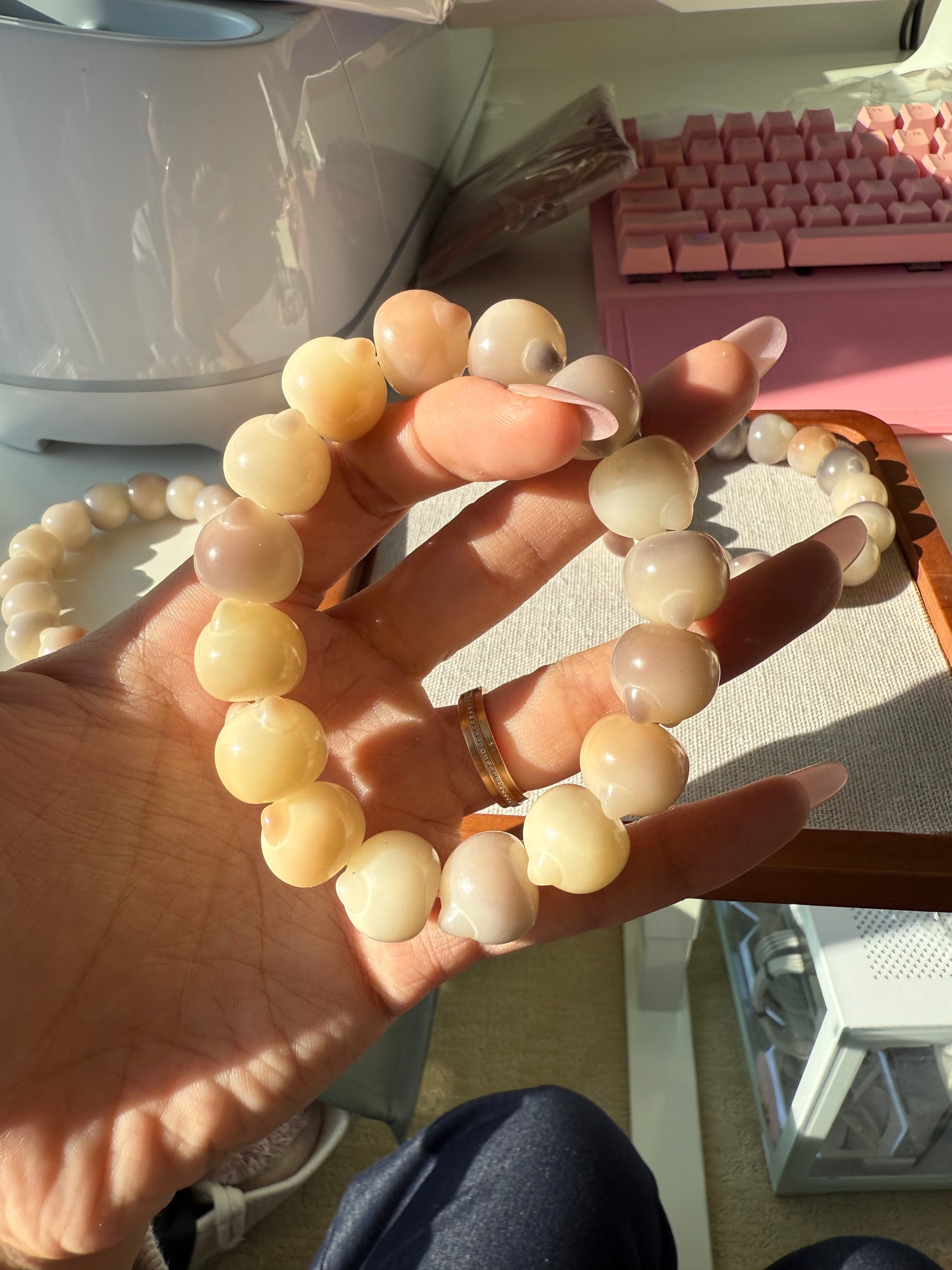 菩提猫猫手串 | Handmade Cat Bead Bracelet