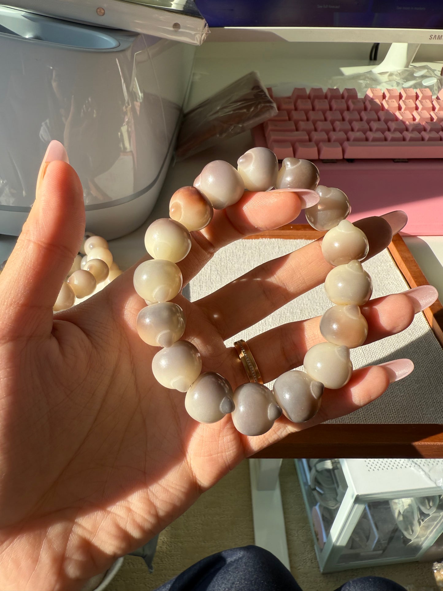 菩提猫猫手串 | Handmade Cat Bead Bracelet