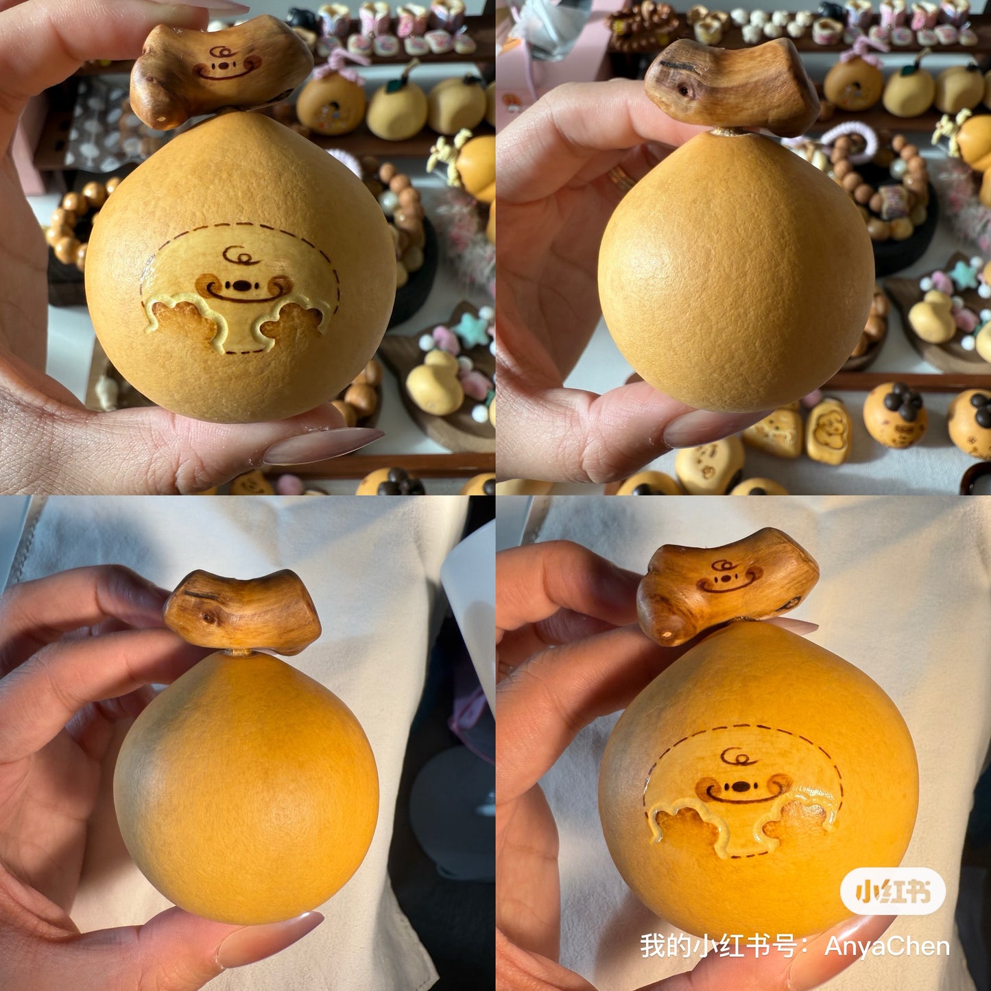 Irregular Handcrafted Gourd | Naturally Shaped Wenwan Art | Anfufu Handmade