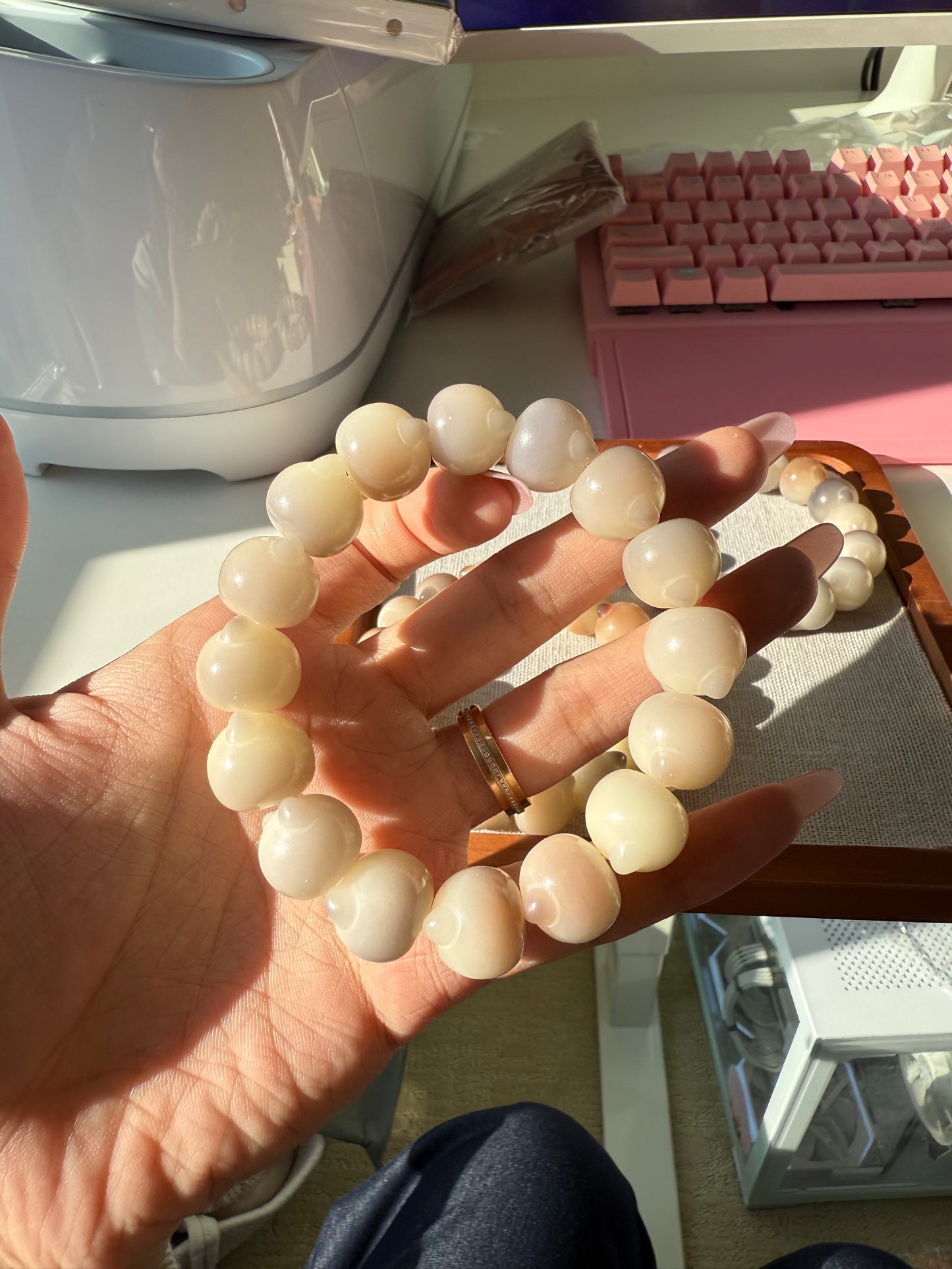 菩提猫猫手串 | Handmade Cat Bead Bracelet