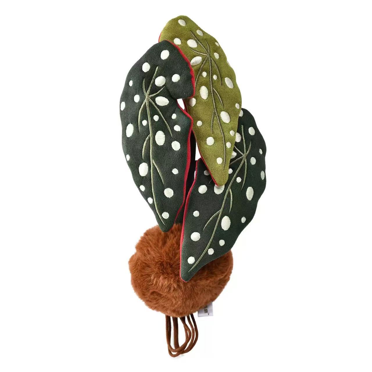 Plant Plush Toy – Cute Green Leaf Stuffed Plushie, Stress Relief Desk Decor, Plush Plant Gift