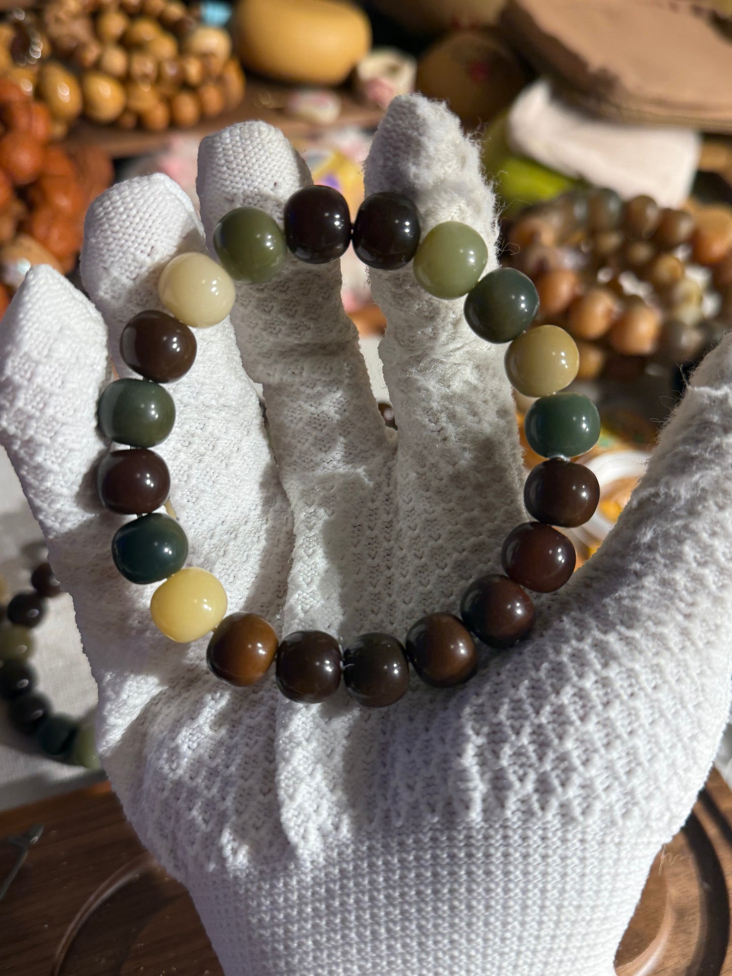 Polished Bodhi Seed Bracelet