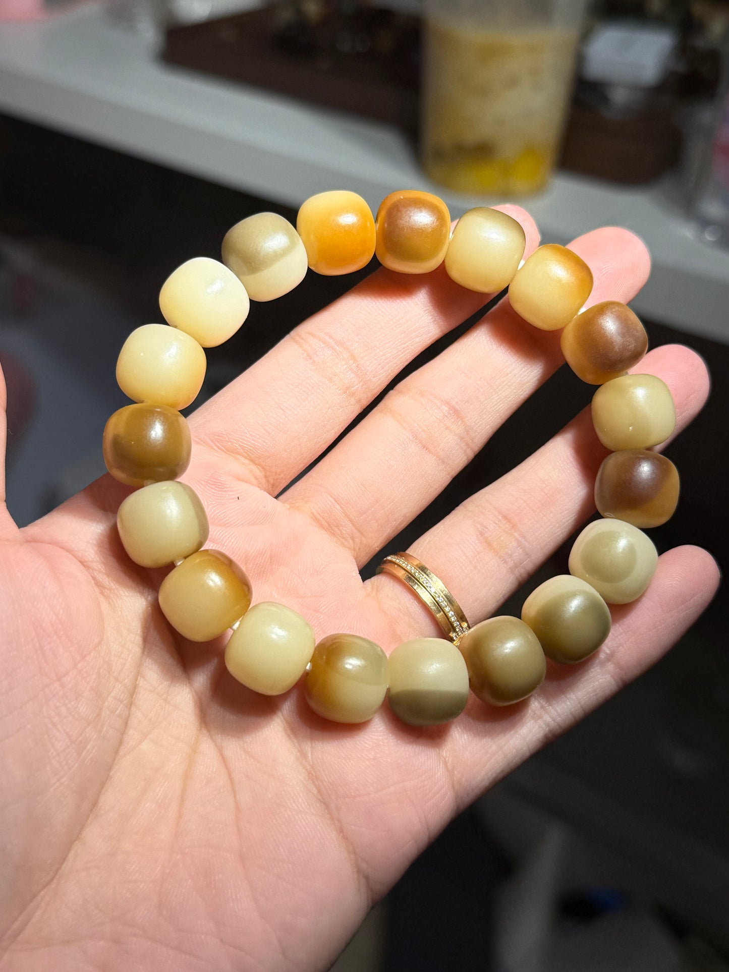 高级干磨菩提手链 | Premium Dry-Polished Bodhi Bracelet