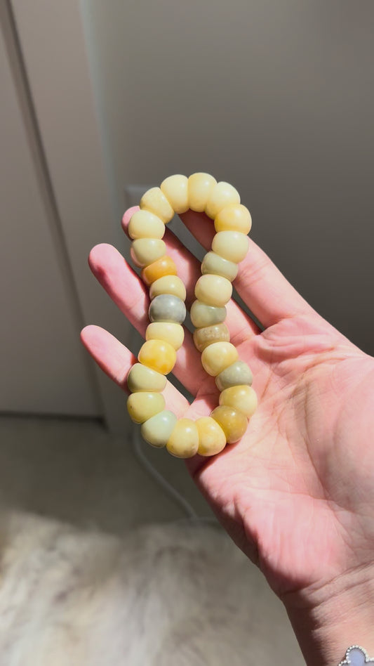 🔸 Bodhi Tangle – Calm Duo (Natural Fidget Bracelet, Machine Water-Polished)